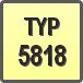 Piktogram - Typ: 5818